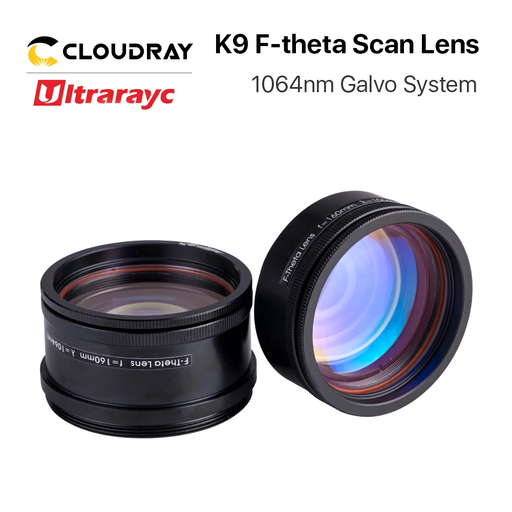 

Ultrarayc K9 Glass Optical F-theta Scan-Lens Galvo Lens M55&M39 with Thread for 1064nm YAG Optical Fiber Marking Galvo System