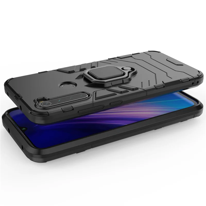Пантера чехол в робот-стиле для Xiaomi Redmi Примечание 8 8T чехол супергероя Гибридный кольцо бронированный чехол для телефона Redmi Note 8 Pro аксессуары(XS0729