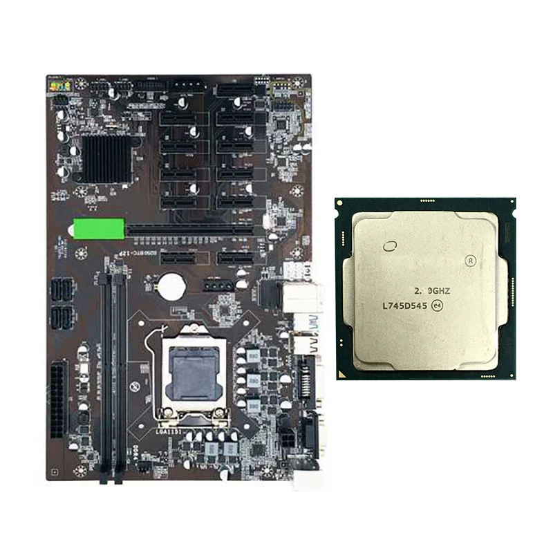 

Материнская плата B250 BTC для майнера, 12 шт., слот для видеокарты PCI-E с процессором G3930/G3900, поддержка памяти LGA 1151 DDR4