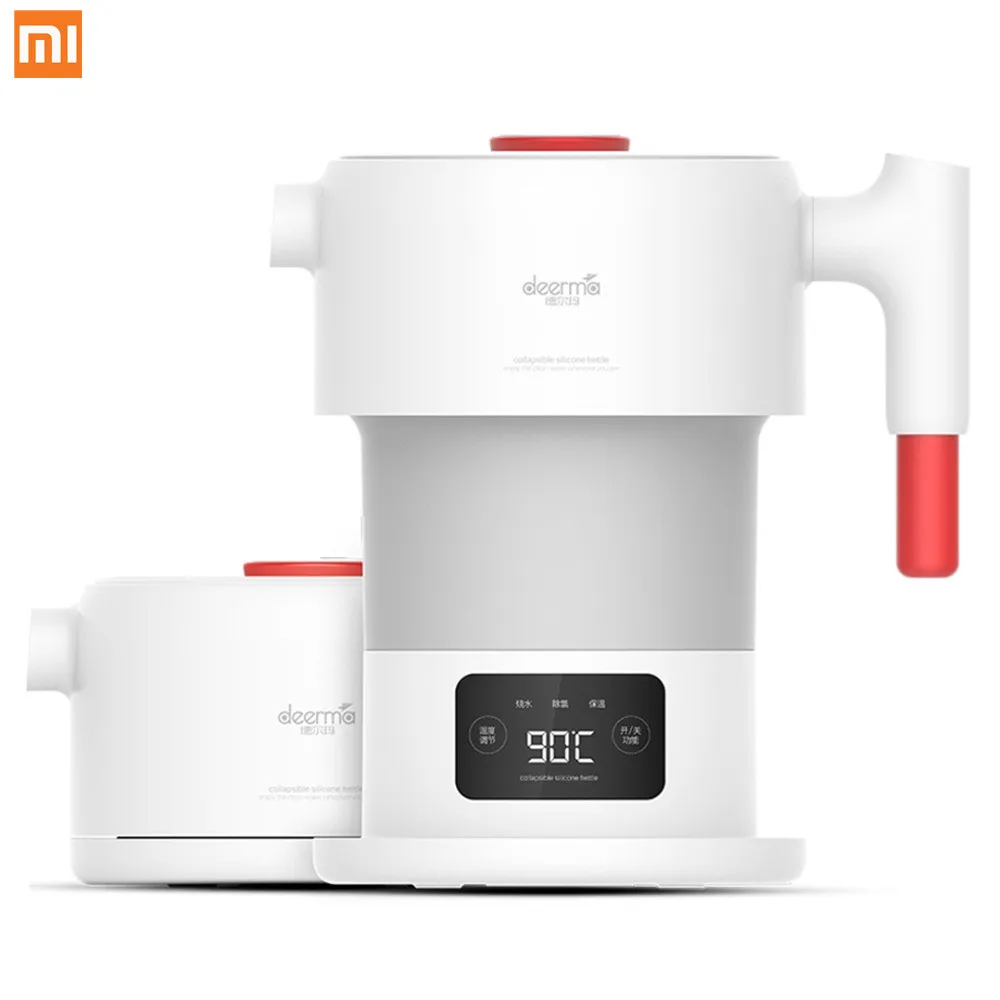 Горячий Xiaomi Deerma DH206 0.6L складной электрический чайник Портативный Ручной Электрический чайник для воды автоматический Электрочайник