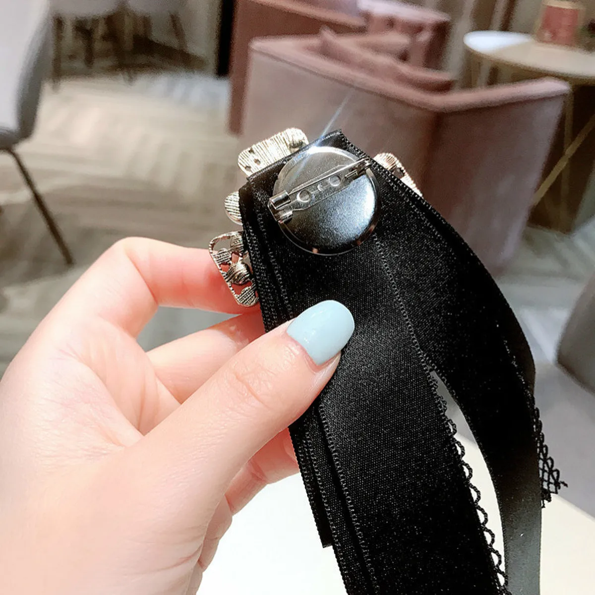 2020 Новый корейский стиль модный женский ретро галстук-бабочка кружевной