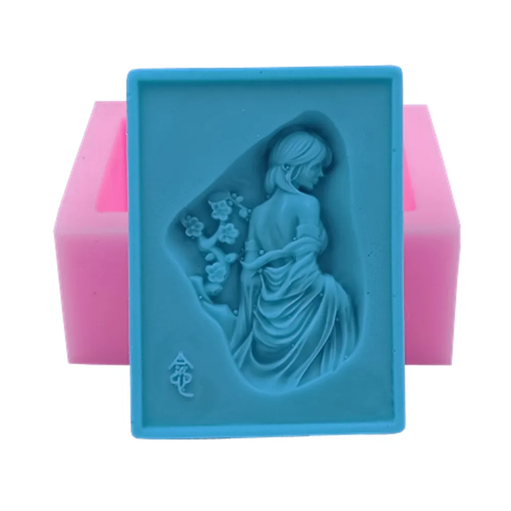 

Леди Дизайн Прямоугольное мыло формы силиконовая форма, ручная работа для изготовления натурального мыла