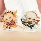 Аниме Genshin Impact Shogun Zhongli Xiao Figure Sara Kokomi Kazuha игровая акриловая модель на подставке тарелка коллекция подарок