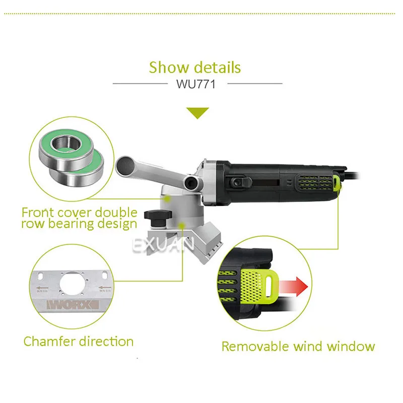 

Hand-held chamfering machine / Multi-function portable chamfering machine / 45 Degree power tool / Metal processing machine