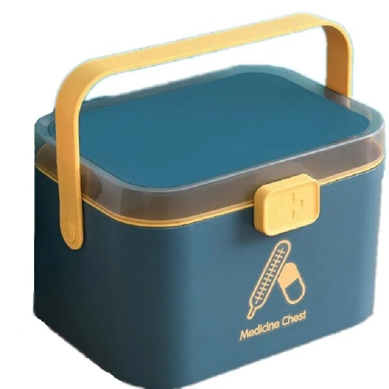 Аптечка первой помощи коробка для хранения лекарств бытовой пластиковый