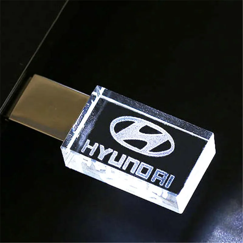 Современный Автомобильный знак логотипы кристалл+ металл USB флэш-накопитель Флешка 4 ГБ 8 ГБ 16 ГБ 32 ГБ 64 Гб 128 Гб внешний накопитель карта памяти u диск - Цвет: white