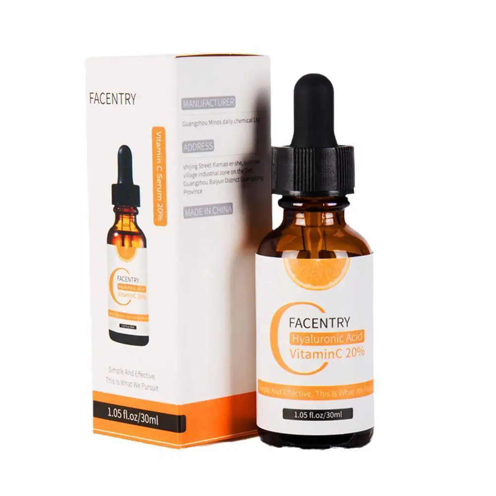 

30ml Vitamin C Liquid Serum Hyaluronic Acid Anti-aging VC Essence Oil Facial Whitening Serum Wholesale