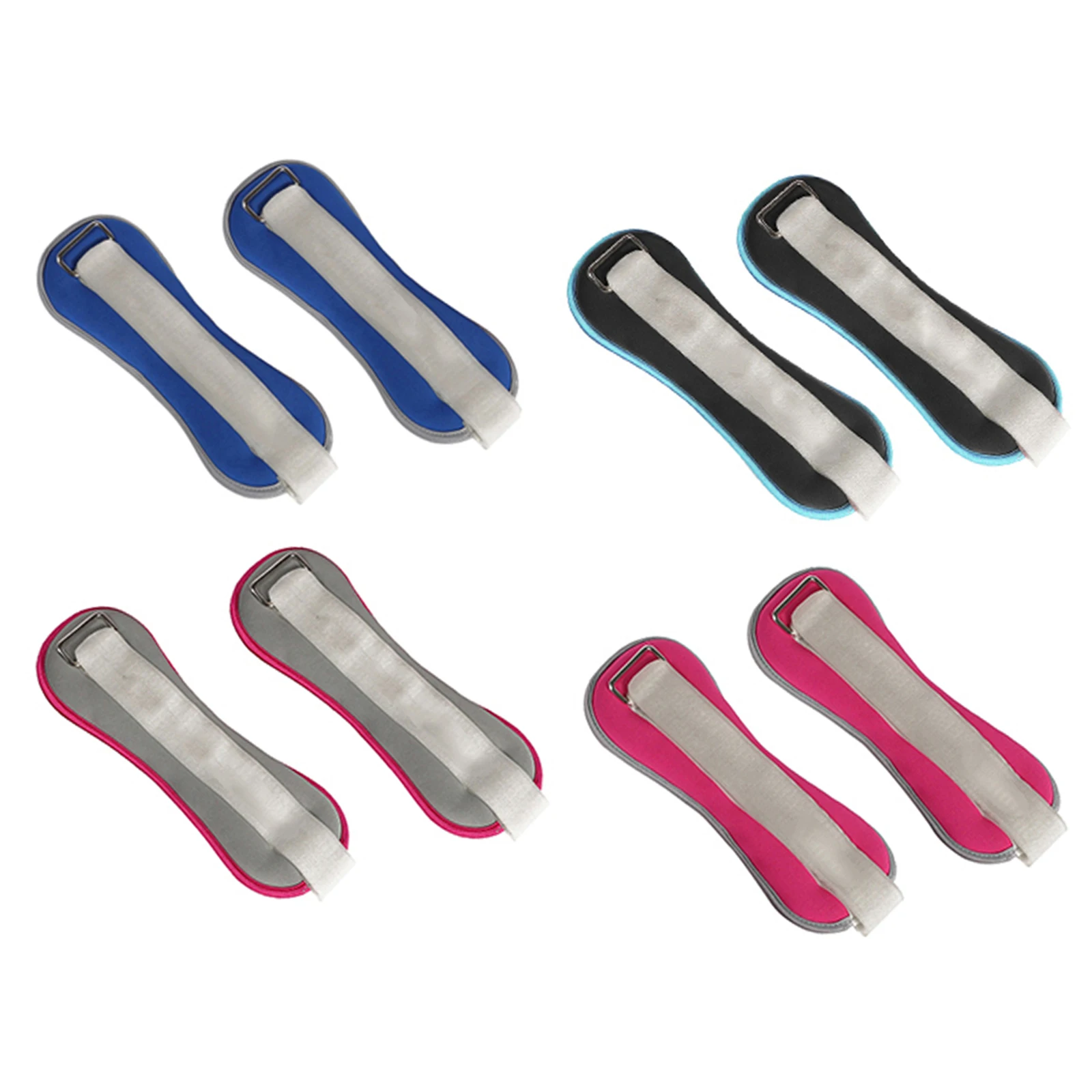 

Adjustable Compact Ankle Weights Wrist Weight Bracelet Wrap 0.5lb/each Sandbag for Women Youth Junior