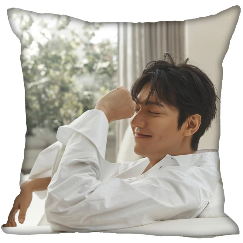 Новое поступление Lee Min ho наволочка для спальни для дома или офиса, декоративные наволочки квадратная Подушка на молнии Наволочки мягкие атласные не выцветают