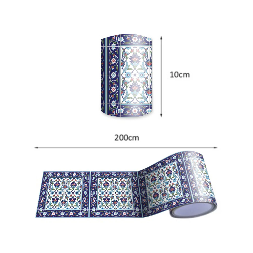 

Funlife Waterproof Self-Adhensive Tile Sticker Easy to Clean Kitchen Backsplash Wall Stickers Decorative Bathroom Wall Border