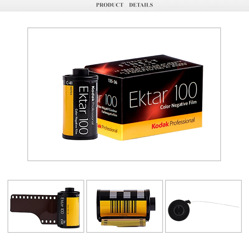 KODAK Ektar 100 135 мм цветная отрицательная пленка 36 экспозиция в рулоне подходит для