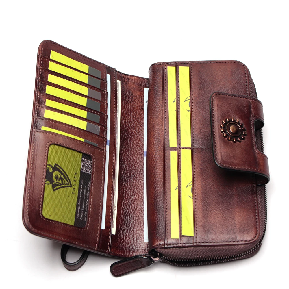 Многофункциональный кошелек ручной росписи вместительные винтажные женские