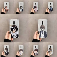 bungo stray dogs phone case transparent for oneplus meizu meitu m 7 8 9 16 17 t pro xs moible bag