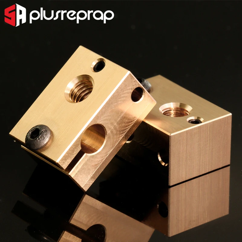2 шт. медный латунный нагревательный блок V6 J head Hotend 3D принтер сопла подходит для