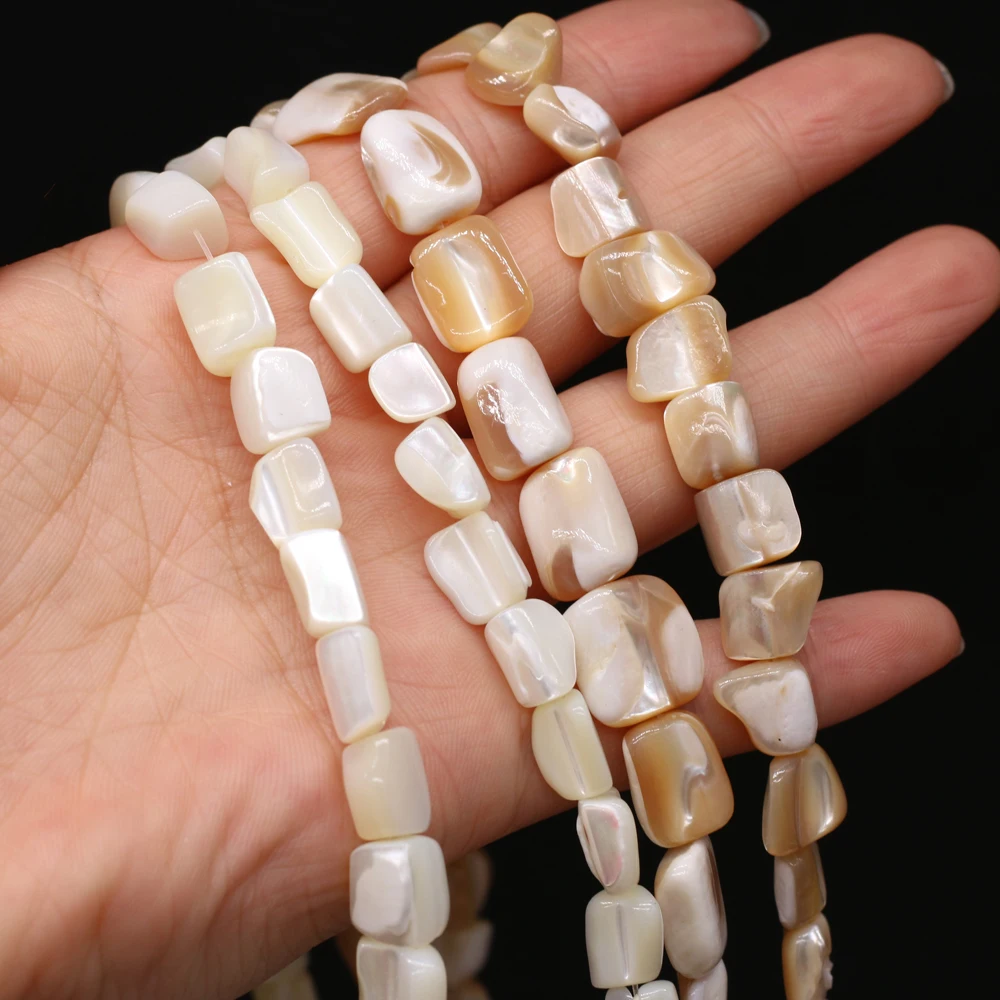 

Natural Freshwater Irregular Rectangular Shell Beads for Jewelry Making Necklace Bracelet Earrings Accessories Gift
