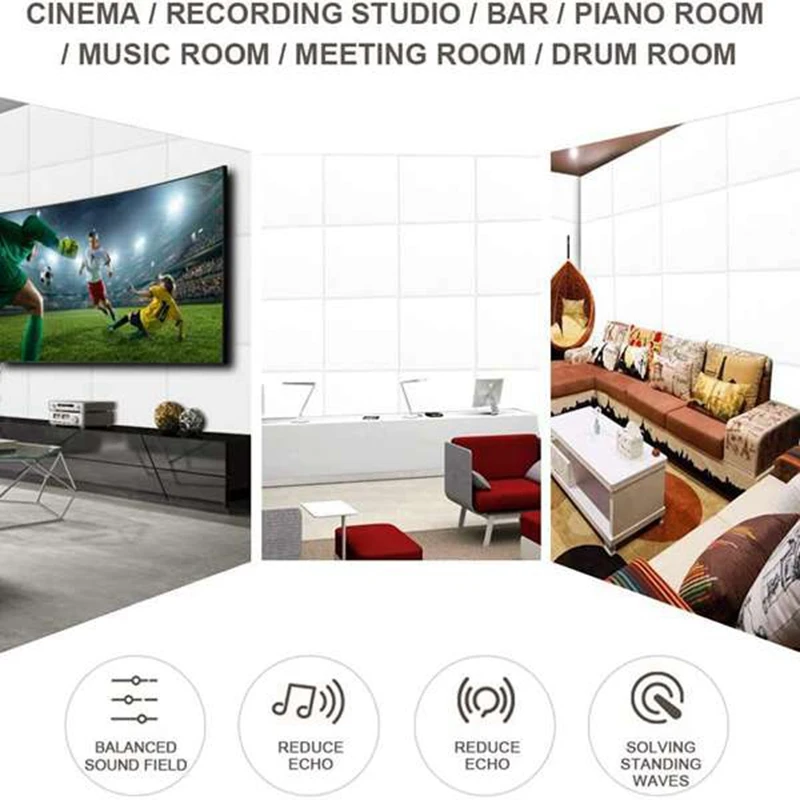 

12 Pack Acoustic Panels,Sound Proof Padding, Beveled Edge Sound Absorbing Panels,Acoustic Panel for Acoustic Treatment