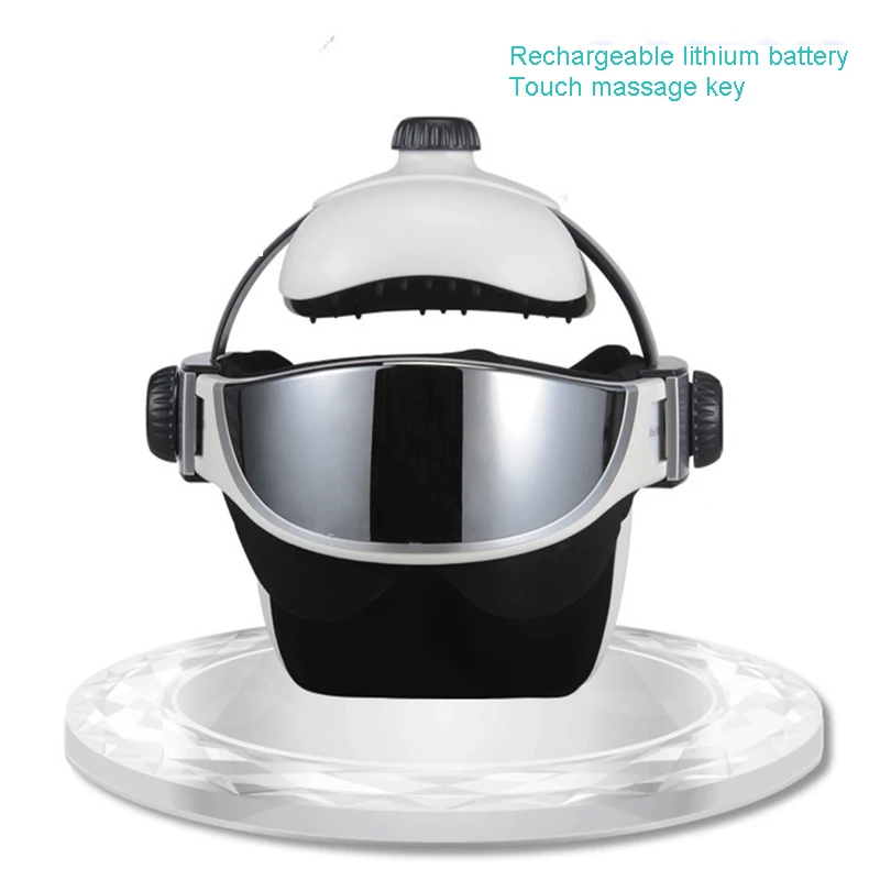 安い 電動ヘッドネックマッサージ器遠赤外線加熱振動アイマスクマッサージ空気圧筋肉刺激健康ケア