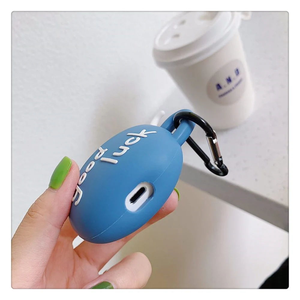 3D милый чехол для гарнитура для Airpods Чехол Мягкий силиконовый чехол для наушников для Earpods чехол Защитный чехол для Airpods 1 2