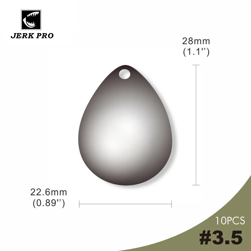 

Рыболовная приманка из гладкой стали Colorado лезвие спиннера, 10 шт., размер 3,5