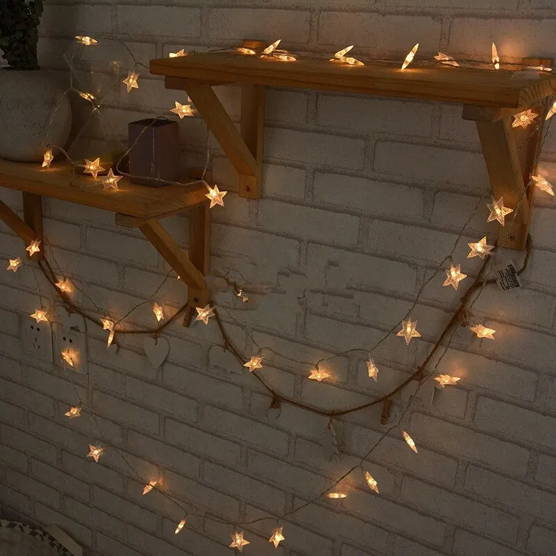 1 5 м 4 Звезда оригинальная Ночная подсветка струнная лампа комната Валентина