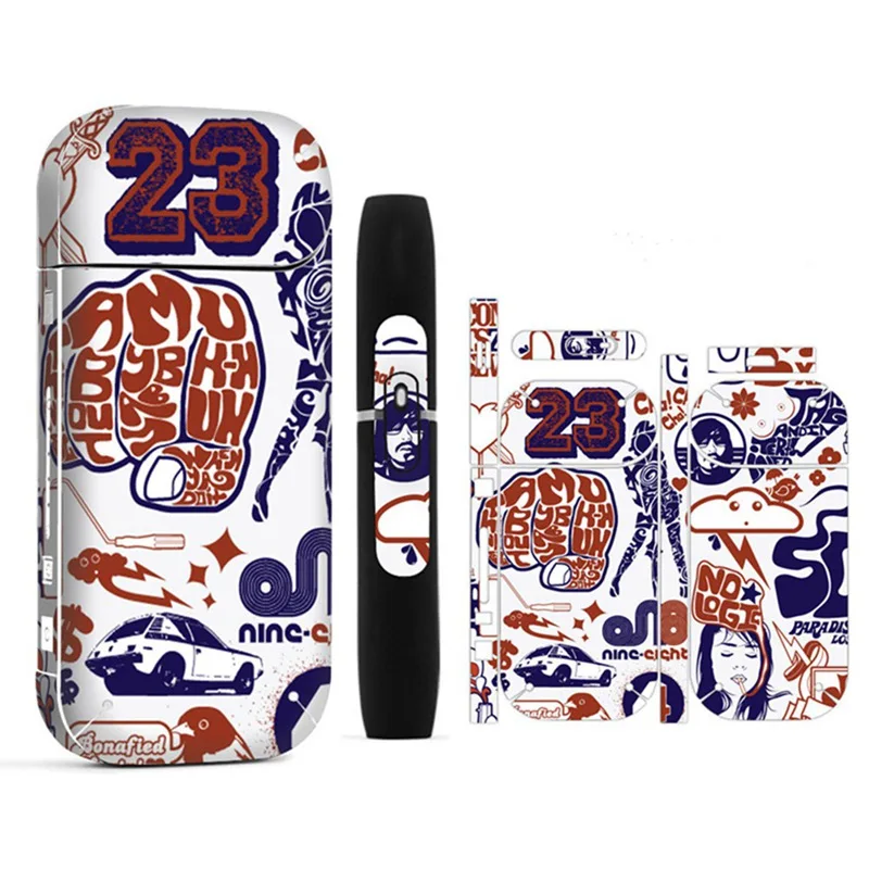 

New Fashion Skull Punk Sticker Case Flim Cover for IQOS 2.4 Plus