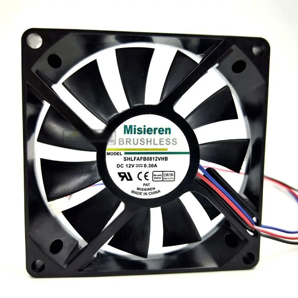 

8cm 8015 80mm fan 12V 0.3A 2-wire 3Pin Computer CPU Chassis Power Ultra-quiet Cooling Fan