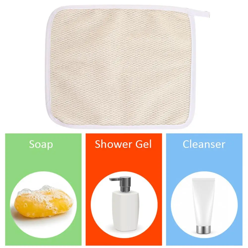 3 шт. нейлоновая махровая ткань для купания отшелушивающая мытья лица банное