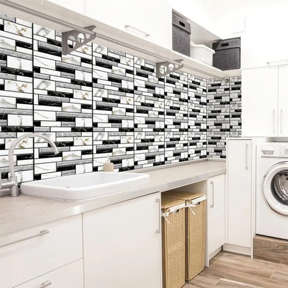 10 шт. 3D принт съемные самоклеящиеся Водонепроницаемый имитация стикер для