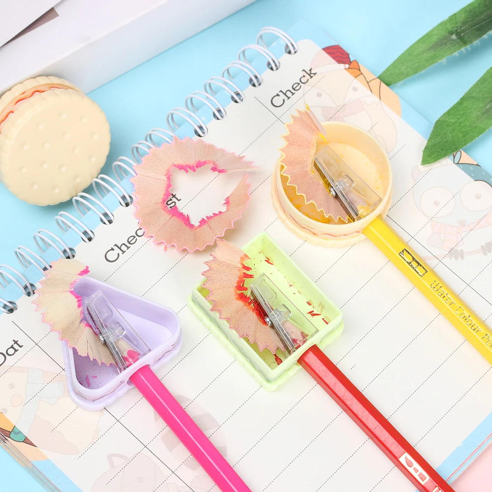 1 шт. Пластиковая точилка для карандашей с лезвием из нержавеющей стали |