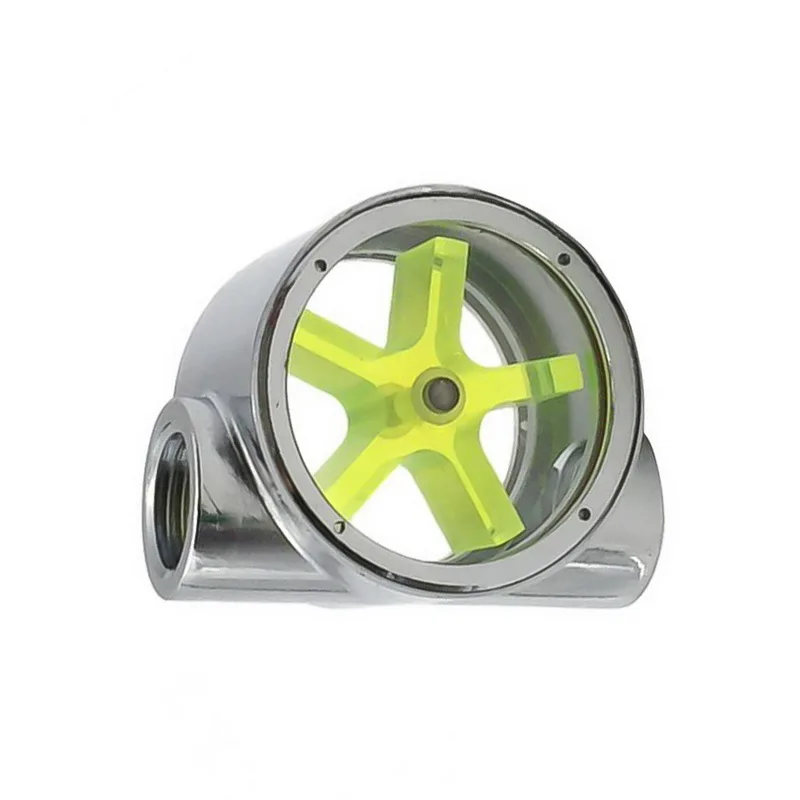 Индикатор расхода воды медный хромированный двухсторонний расходомер с резьбой