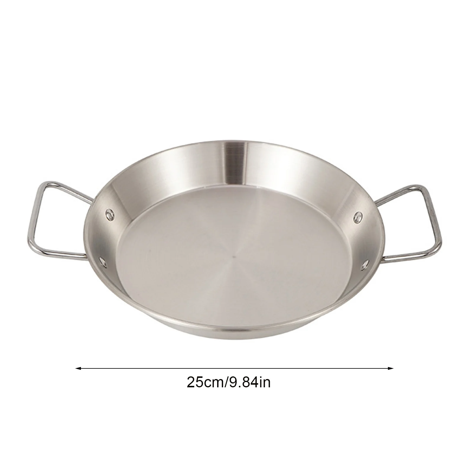 

Camping Nonstick Frying Pan Stainless Steel Fry Skillet With Side Handles For Picnic Cooking Cookware BBQ Accessories