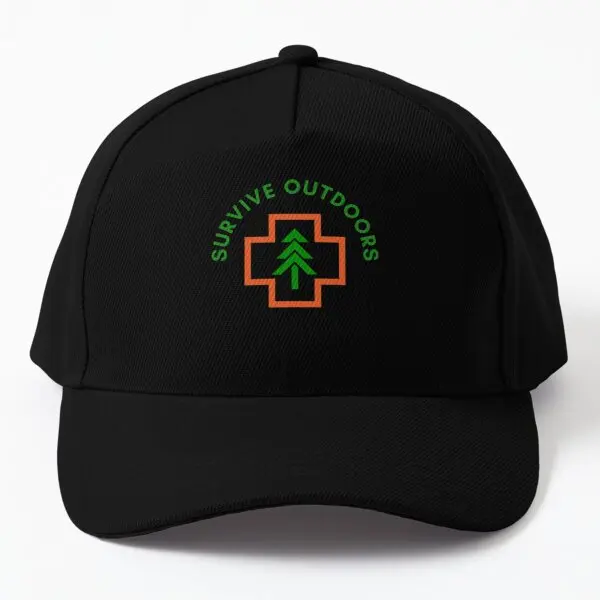 

Survive Outdoors Wilderness Medicine Log Baseball Cap Hat Bonnet Summer Black Solid Color Casual Mens Boys Sun Outdoor Printed
