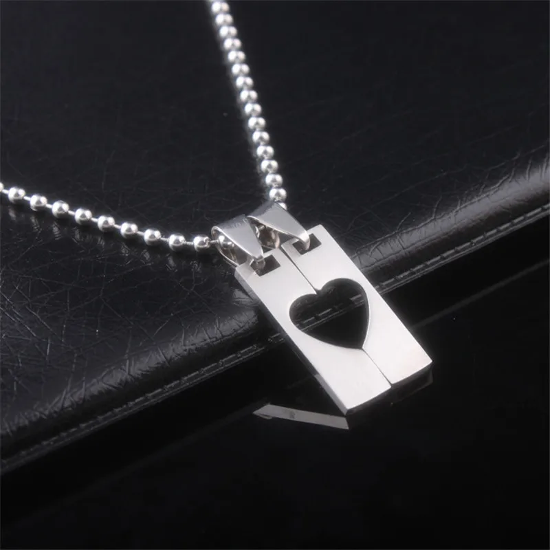 Sangsy 1 пара креативных модных кулонов в виде сердца для женщин и мужчин