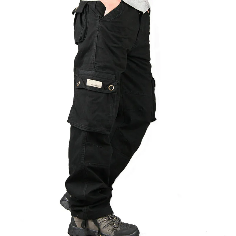 Брюки карго мужские армейские тактические с несколькими карманами прямые