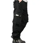 Брюки-карго мужские, армейские тактические штаны, рабочая одежда в стиле милитари, много карманов, прямые длинные брюки в армейском стиле