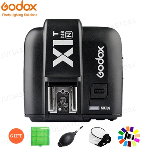 2x Godox TT600 XPRO-N 2,4G Беспроводной Камера Вспышка Speedlite+ X1T-N передатчик для Nikon D3200 D3300 D5300 D70 D800 D3X D3 D2X - Цвет: X1T-N for Nikon