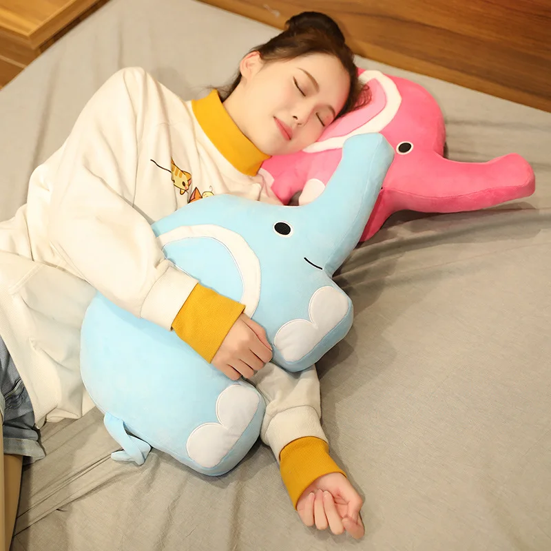 

Giant New Arrive Soft Cartoon Elephant Playmate Calm Doll Baby Appease Toys Elephant Pillow Plush Toys Stuffed Doll best Gifts