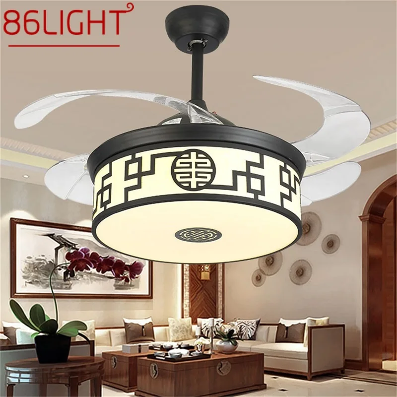 

86LIGHT Ceiling Fan Light Lamp Without Blade Remote Control Modern Simple LED For Home Living Room