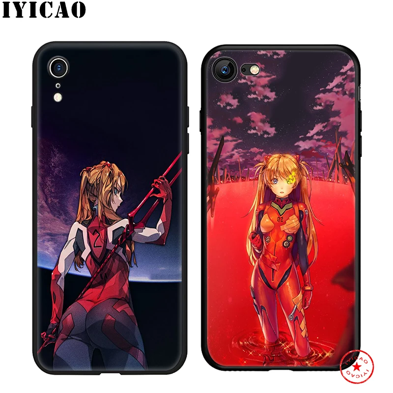 IYICAO Genesis Evangelion Anime Soft Case for iphone 11 Pro Xr Xs Max 6 6s 7 8 Plus 5 5s Se Silicone TPU |