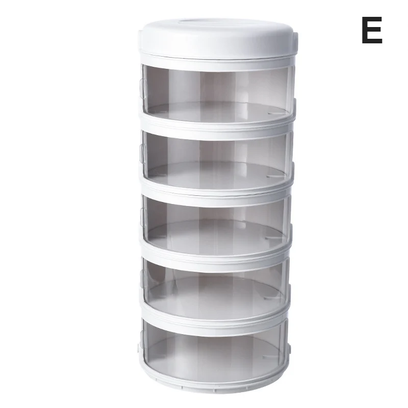 

Transparent Plastic Dustproof Insulation Food Cover Fresh-keeping Cover with Sliding Door Household DC120