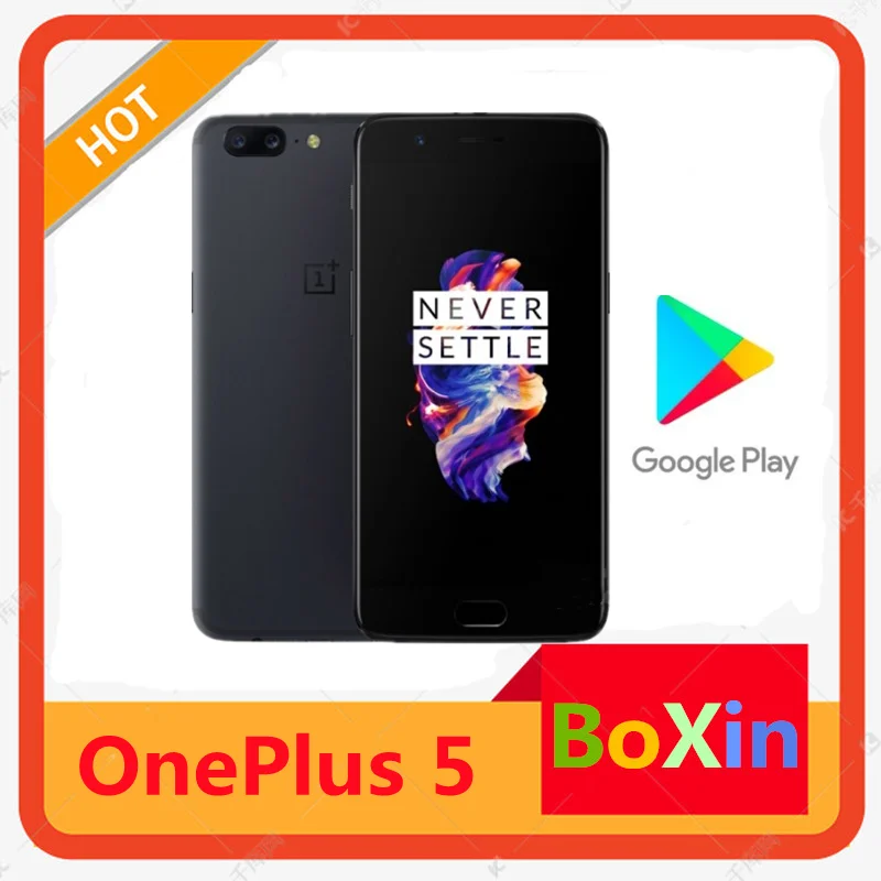 Original nova versão de desbloqueio oneplus 5 telefone móvel 5.5 &quot8gb ram 128gb duplo cartão sim snapdragon 835 octa núcleo andr |