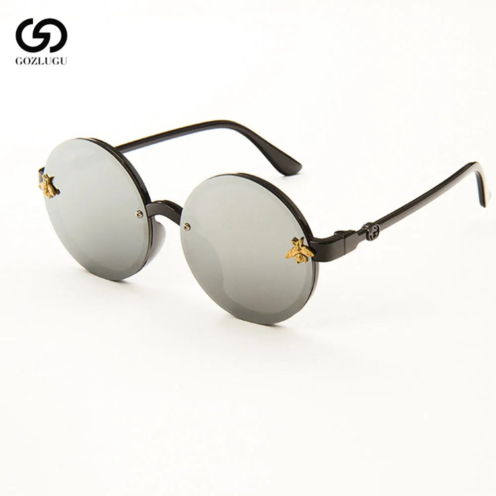 Модные детские солнцезащитные очки Детские Ретро Пластиковые пчелы для