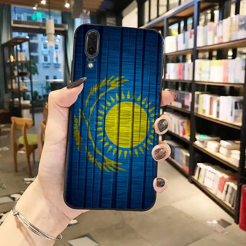 

Kazakhstan flag art high quality Phone Case For Huawei honor Mate P 10 20 30 40 Pro 10i 9 10 20 8 x Lite