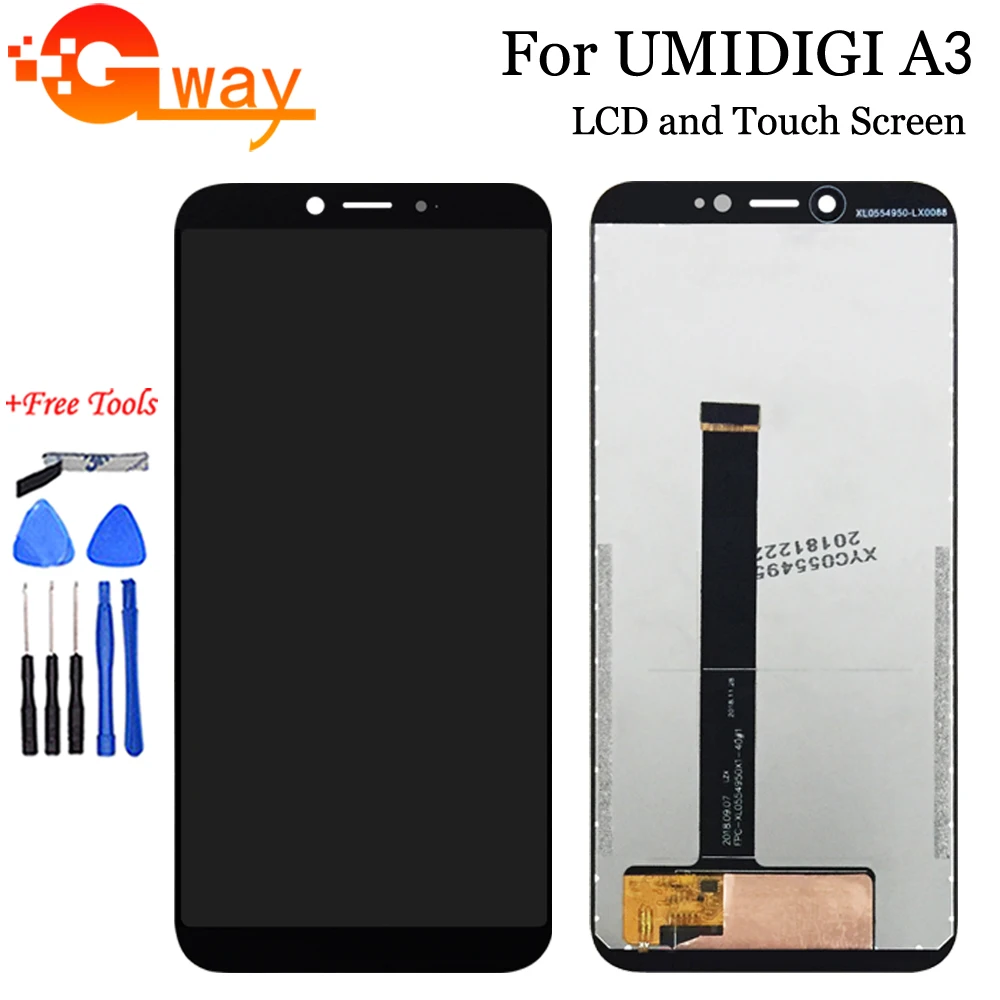 5 &quotчерный для UMI Umidigi A3 ЖК дисплей Дисплей и кодирующий преобразователь