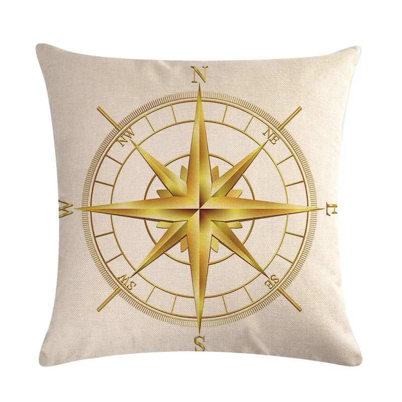 

Pillowcase Sofa Cushion Cover Decoration Linen Pillow Case Decorative Pillow Marine Pattern Sofa Throw Pillow Cover Couch Pillow