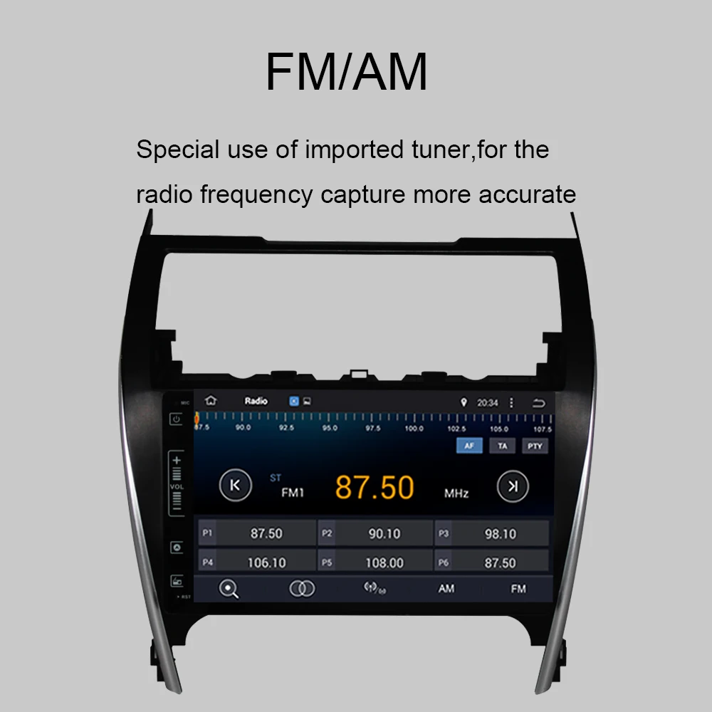 Android HD экран 4 Гб + 32 ГБ Автомобильный GPS радио головное устройство для Toyota Camry