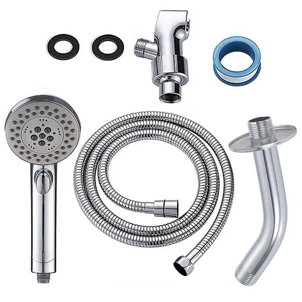 

Набор для ручного душа, насадка для душа для ванной комнаты, пятифункциональная душевая головка с одной кнопкой, герметичная насадка для ду...