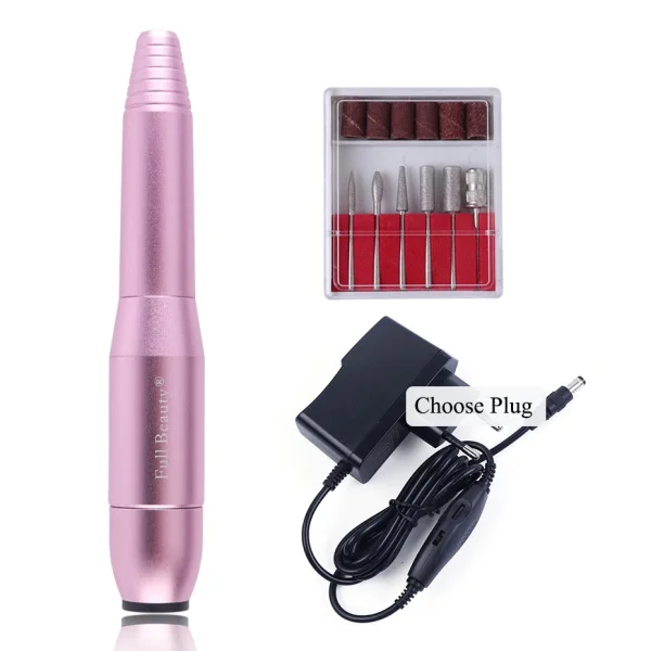 MT01-OR Drill Box Электрическая дрель для ногтей, мини-машина, пилочка для ногтей, педикюрная ручка с маникюрными сверлами, резак для ногтей, инструменты, мельница, набор CHMT01-03 - Цвет: MT01-OR Drill Box