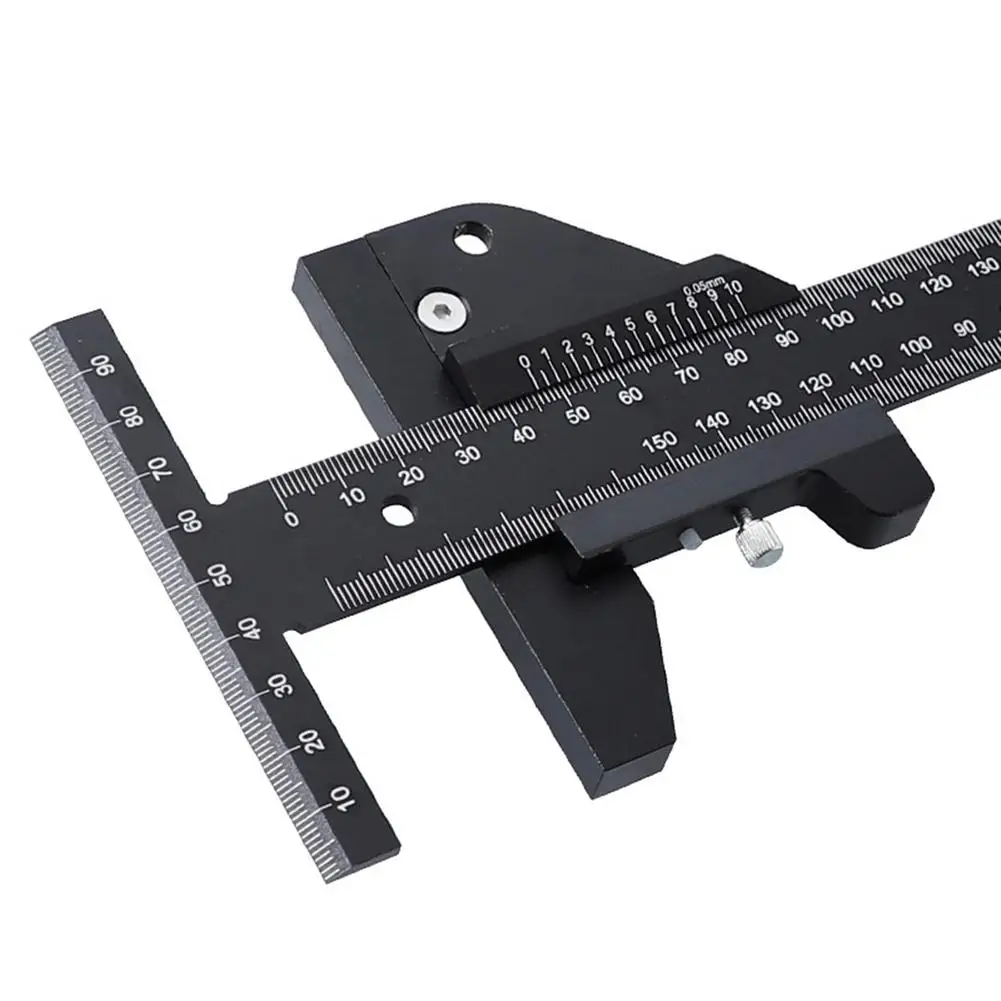 

Multifunction MM Woodworking Scriber Gauge Aluminum Steel Measuring Marking Framing Ruler Tool For Carpentry Tools Kit Set