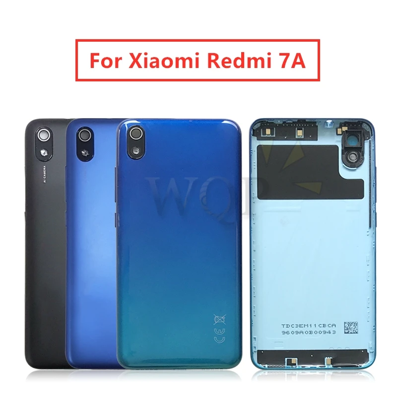 Оригинальный Для Xiaomi Redmi 7A стеклянный аккумулятор задняя крышка дверь корпус